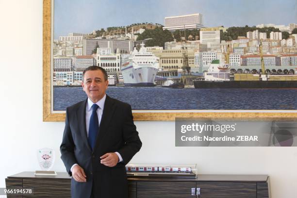 Portrait d'Abdeslam Bouchouareb, Ministre de l'industrie et des mines Algérien le 30 décembre 2015 à Alger, Algérie.