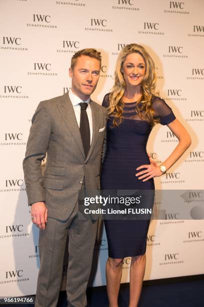 Ronan Keating lors du SIHH pour la marque IWC le 20 janvier 2015 à Genève, Suisse.