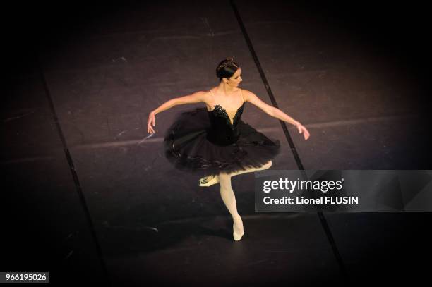 Ballet en 4 actes avec orchestre 'Le Lac des Cygnes' le 26 novembre 2014 à l'Arena de Genève, Suisse. Etoiles: Iana Salenco & Dinu Tamazlacaru...