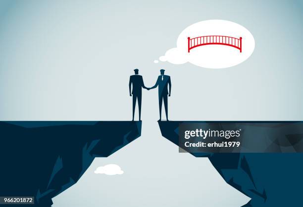 improvement - cartoon bridge stock illustrations