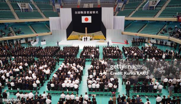 Japan marked the 70th anniversary of its World War II surrender with 6,517 people in attendance at the national commemoration ceremony observing a...