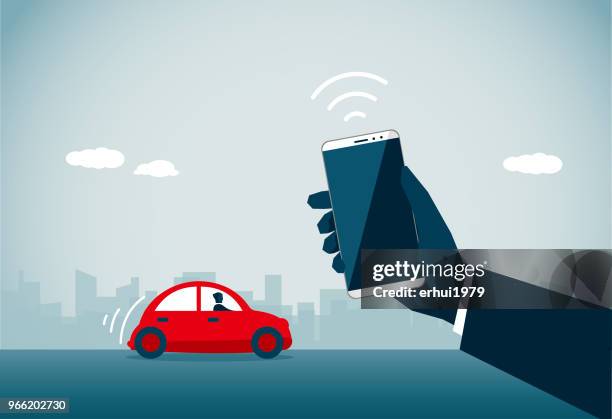 car rental - dealership customer stock illustrations