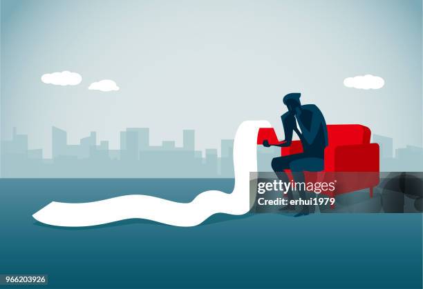 debt - crisis stock illustrations