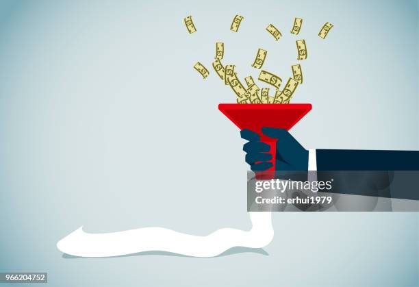 home finances - extra long receipt stock illustrations