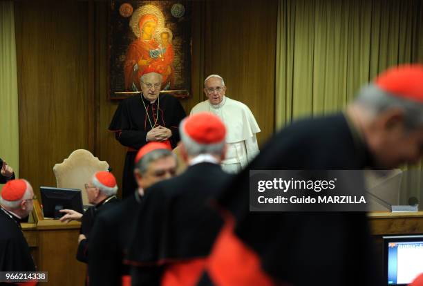 Le pape Francois a appelé les cardinaux du monde entier convoqués en consistoire extraordinaire à faire redécouvrir aux fidèles les valeurs de la...