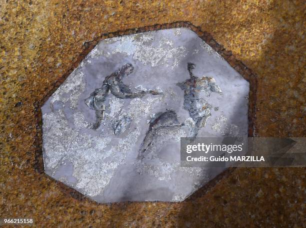 La Domus Aurea, la 'Maison Dorée' le le 23 octobre 2014, aujourd'hui souterraine, de l'empereur Néron à Rome, Italie. Fermée depuis 2005, la Domus...