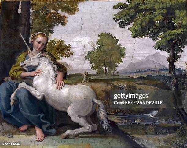 La splendeur retrouvée de la galerie des Carrache au Palais Farnèse à La galerie des Carrache , fresque racontant les amours des dieux le 16...