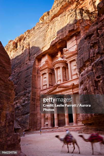 al-khazneh (the treasury), petra, wadi musa, maan governorate, jordan - maan stock pictures, royalty-free photos & images