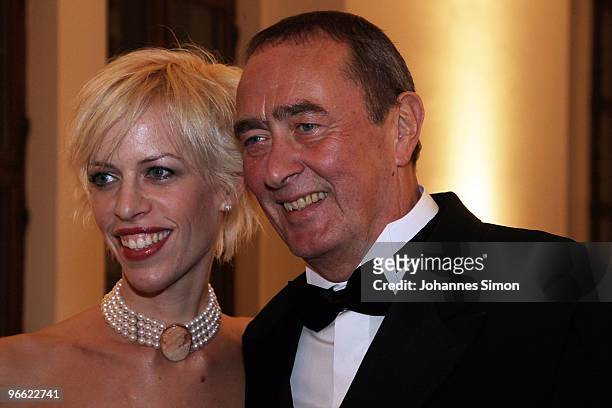 Film producer Bernd Eichinger and his wife Katja Eichinger arrive for the Hubert Burda Birthday Reception at Munich royal palace on February 12, 2010...
