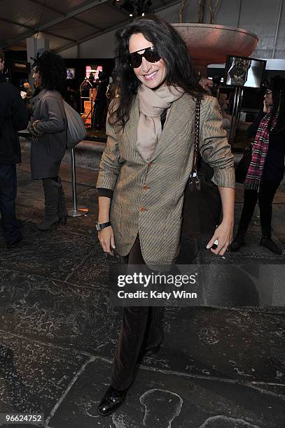 Emma Snowden Jones attends Mercedes-Benz Fashion Week at Bryant Park on February 11, 2010 in New York City.