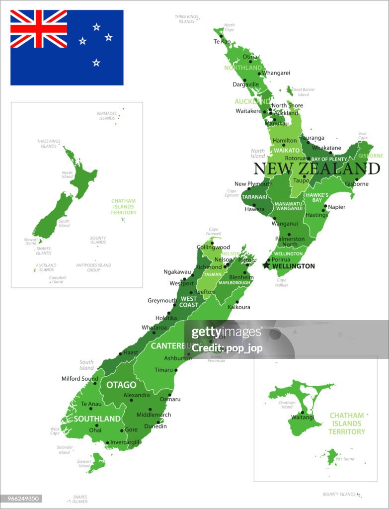 15 - New Zealand - Green Isolated 10