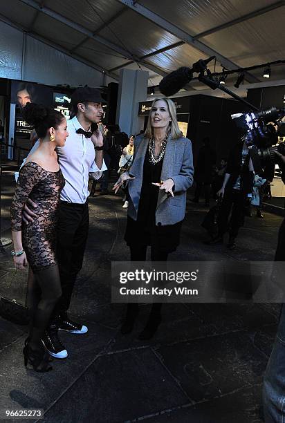 Model Mary Alice Stephenson at Mercedes-Benz Fashion Week at Bryant Park on February 11, 2010 in New York City.