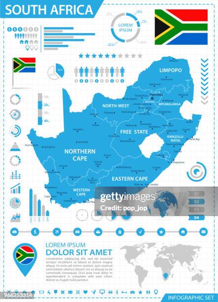 06 - south africa - blue grid info 10 - port elizabeth south africa stock illustrations