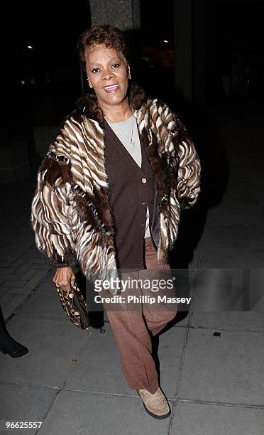 Dionne Warwick is sighted at the Late Late Show Studios on February 12, 2010 in Dublin, Ireland.