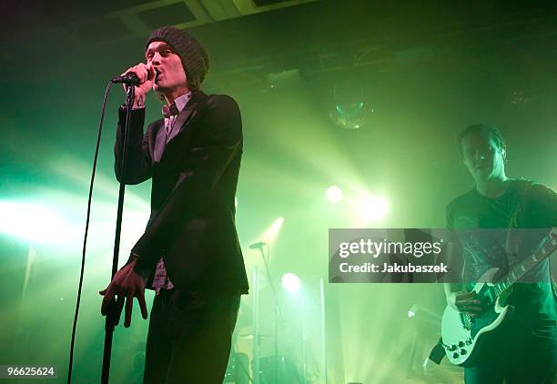 Singer Ville Valo of HIM performs at a secret concert at the C-Club on February 12, 2010 in Berlin, Germany. This is the realease day of the new...