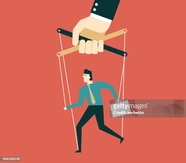 marionette - businessman - bad boss stock illustrations