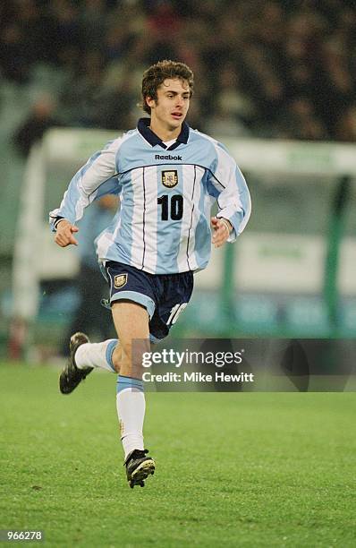 Cesar Pablo Aimar of Argentina in action during the International Friendly match against Italy played at the Stadio Olimpico, in Rome, Italy....