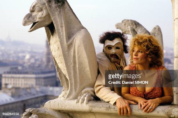 French singer Nicoletta in the musical comedy 'Quasimodo'on September 21, 1987 in Paris, France.