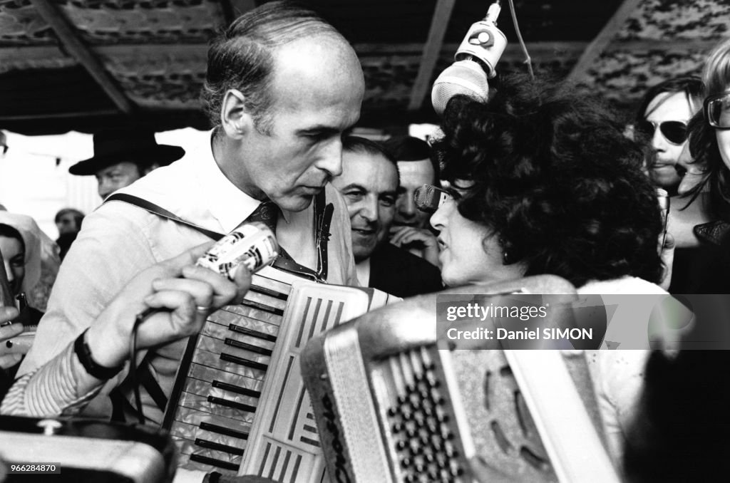 Valery Giscard D'Estaing Et Yvette Horner