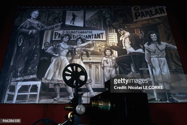 Film Projector At 100th Anniversary Of Gaumont Exhibition, Paris, February 27, 1995.