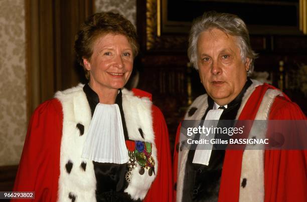 Myriam Ezratty et Pierre Truche nommes respectivement 1er president de la cour d'appel de Paris et procureur general de la cour d'appel de Paris, le...
