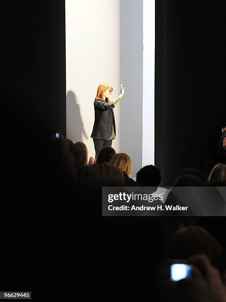 Designer Nicole Miller on the runway at the Nicole Miller Fall 2010 Fashion Show during Mercedes-Benz Fashion Week at The Salon at Bryant Park on...