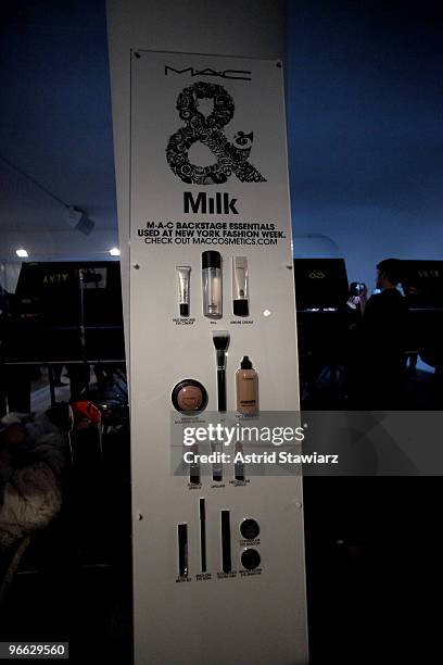 General view of atmopshere backstage at the Preen By Thornton Bregazzi Fall 2010 fashion show during Mercedes-Benz Fashion Week on February 12, 2010...