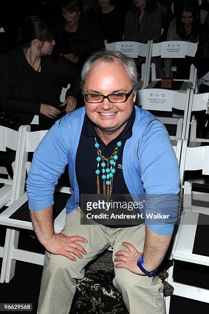 Mickey Boardman of Paper magazine attends the Nicole Miller Fall 2010 Fashion Show during Mercedes-Benz Fashion Week at The Salon at Bryant Park on...