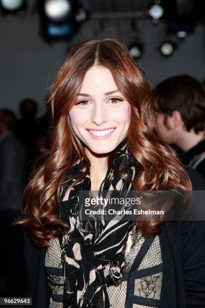Actress Olivia Palermo attends the Preen by Thornton Bregazzi Fall 2010 fashion show during Mercedes-Benz Fashion Week at Milk Studios on February...