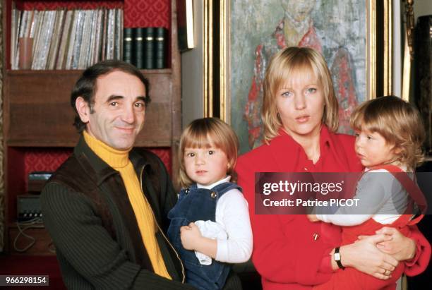 Charles Aznavour with Ulla, Katia and Misha.