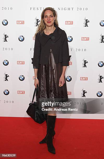 Actress Sophie von Kessel arrives to the Festival Night 2010 at the Palais Am Festungsgraben on February 12, 2010 in Berlin, Germany.
