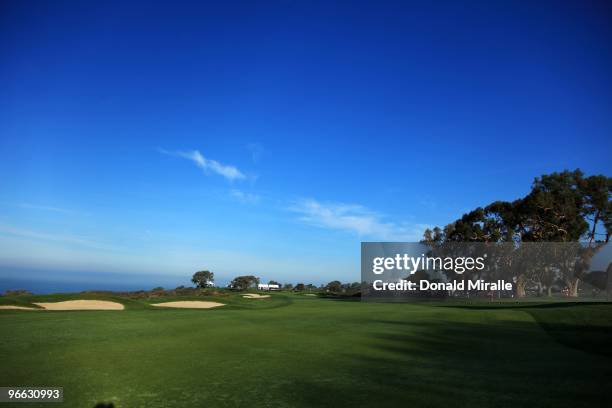 The 14th hole as seen during the third round of the 2010 Farmers Insurance Open on January 30, 2010 at Torrey Pines Golf Course in La Jolla,...