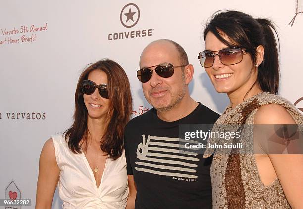 Joyce Varvatos, John Varvatos and Angie Harmon