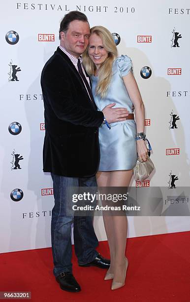 Alexander zu Schaumburg-Lippe and his wife Nadja Anna zu Schaumburg-Lippe arrive to the Festival Night 2010 at the Palais Am Festungsgraben on...