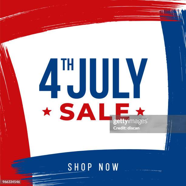 independence day day sale design for advertising, banners, leaflets and flyers - fourth of july stock illustrations