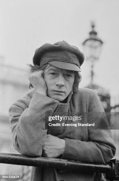 English actor John Hurt as 'Rodion Romanovich Raskolnikov' on the set of television series 'Crime and Punishment', UK, 21st February 1979.