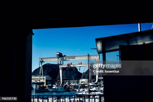 la ciotat shipyards, provence, france - la ciotat stock pictures, royalty-free photos & images