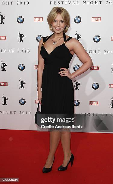 Actress Lara-Isabelle Rentinck arrives to the Festival Night 2010 at the Palais Am Festungsgraben on February 12, 2010 in Berlin, Germany.