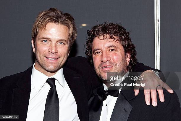 Actor David Chokachi and Writer, Director, and Producer Allen Cognata attend a screening of "The Putt Putt Syndrome" at Tribeca Cinemas on February...