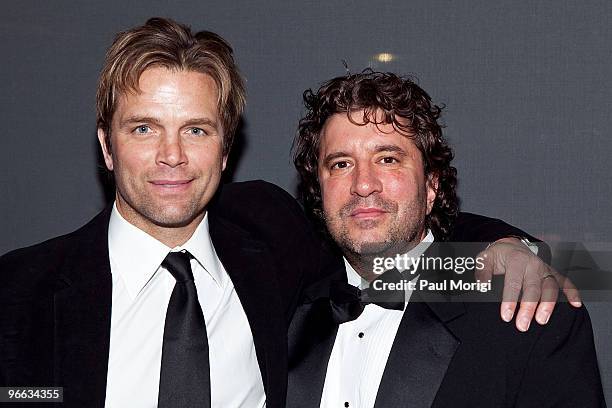 Actor David Chokachi and Writer, Director, and Producer Allen Cognata attend a screening of "The Putt Putt Syndrome" at Tribeca Cinemas on February...