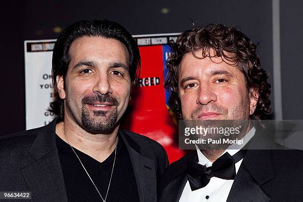 Bobby Nico and Writer, Director, and Producer Allen Cognata attend a screening of "The Putt Putt Syndrome" at Tribeca Cinemas on February 12, 2010 in...