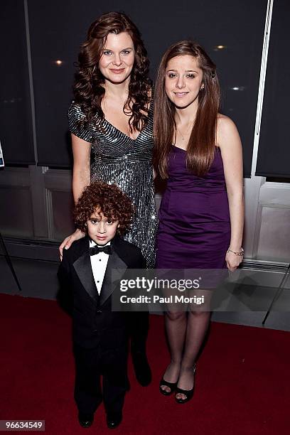 James Cognata , Heather Tom and Joy Cognata attend a screening of "The Putt Putt Syndrome" at Tribeca Cinemas on February 12, 2010 in New York City.