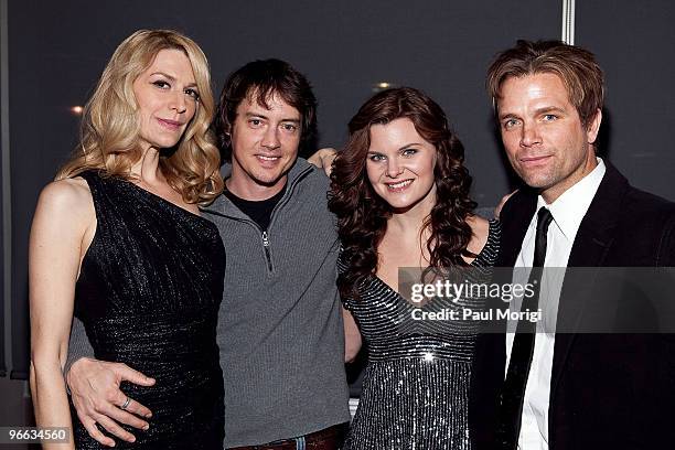 Actors Thea Gill, Jason London, Heather Tom and David Chokachi attend a screening of "The Putt Putt Syndrome" at Tribeca Cinemas on February 12, 2010...