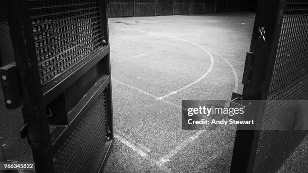 entrance to basketball court - black and white basketball court stock pictures, royalty-free photos & images