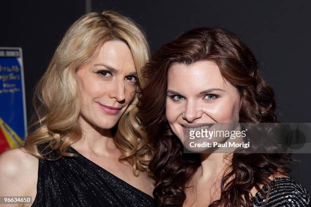 Thea Gill and Heather Tom attend a screening of "The Putt Putt Syndrome" at Tribeca Cinemas on February 12, 2010 in New York City.