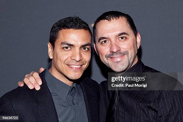 Producers Donald Roman Lopez and Rene Veilleux attend a screening of "The Putt Putt Syndrome" at Tribeca Cinemas on February 12, 2010 in New York...