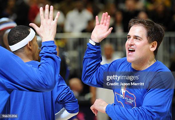 Dallas Mavericks owner Mark Cuban during the NBA All-Star celebrity game presented by Final Fantasy XIII held at the Dallas Convention Center on...