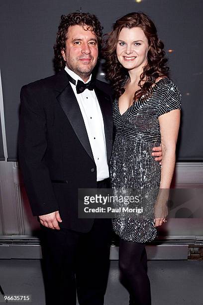 Writer, Director and Producer Allen Cognata and Heather Tom attend a screening of "The Putt Putt Syndrome" at Tribeca Cinemas on February 12, 2010 in...