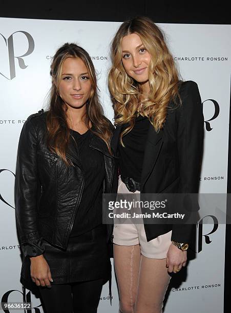 Designer Charlotte Ronson and TV personality Whitney Port pose backstage at the Charlotte Ronson Fall 2010 Fashion Show during Mercedes-Benz Fashion...
