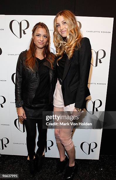 Fashion designer Charlotte Ronson and TV personality Whitney Port attends the Charlotte Ronson Fall 2010 during Mercedes-Benz Fashion Week at Bryant...